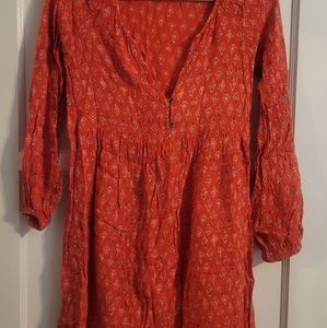 Billabong red v neck dress